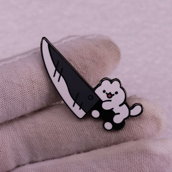cute cat holding broadsword brooch cute anime movies games hard enamel pins collect metal cartoon brooch backpack hat bag collar lapel badge, Blue
cute cat holding broadsword brooch cute anime movies games hard enamel pins collect metal cartoon brooch backpack hat bag collar lapel badge, Blue