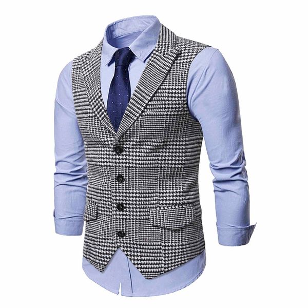 men's vests mens suit vest fashion slim fit thin plaid men waistcoat business vest waistcoat man england style male casual suits vests, Black;white
men's vests mens suit vest fashion slim fit thin plaid men waistcoat business vest waistcoat man england style male casual suits vests, Black;white