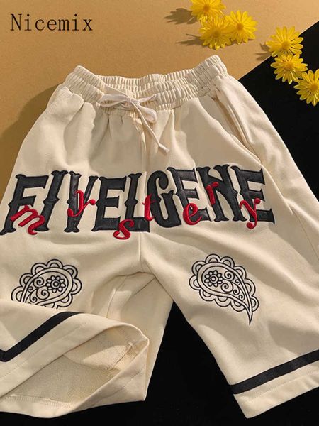 men's shorts vintage shorts american street hiphop letter embroidery shorts men women's trend bf loose straight casual half trouse, White;black
men's shorts vintage shorts american street hiphop letter embroidery shorts men women's trend bf loose straight casual half trouse, White;black