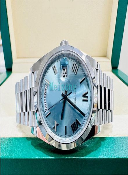 2023 diver sport wristwatch president 40mm day-date 228206 platinum ice blue roman dial brand new men's automatic watch o670, Slivery;golden
2023 diver sport wristwatch president 40mm day-date 228206 platinum ice blue roman dial brand new men's automatic watch o670, Slivery;golden