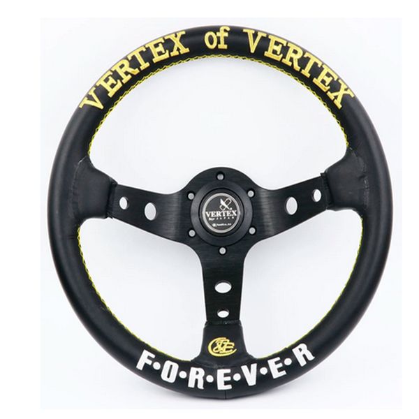 golden&white embroidery 13inch vertex forever black genuine leather drift sport steering wheels
golden&white embroidery 13inch vertex forever black genuine leather drift sport steering wheels