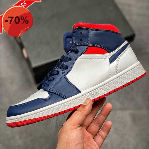 sandals 2023 jumpman 1 basketball shoes mid red white and blue 1s designer fashion sport running shoe with box..11, Black
sandals 2023 jumpman 1 basketball shoes mid red white and blue 1s designer fashion sport running shoe with box..11, Black
