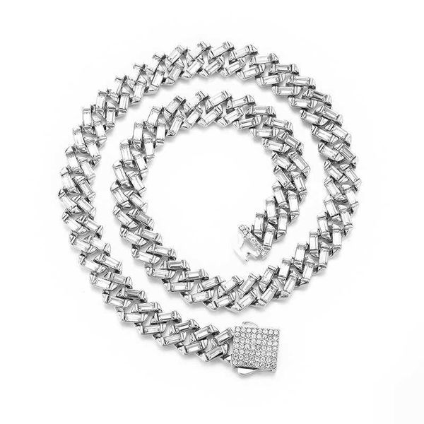 creative hip-hop with diamonds couple cuban chain necklace personalized street style jewelry 2302, Silver
creative hip-hop with diamonds couple cuban chain necklace personalized street style jewelry 2302, Silver