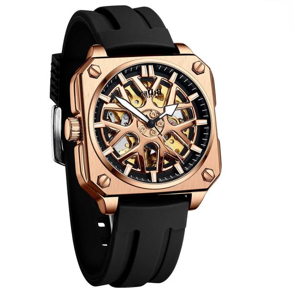 wrist watch square pink gold luxury automatic for men luminous hands fashion skeleton mechanical watches silicone strap clock, Slivery;black
wrist watch square pink gold luxury automatic for men luminous hands fashion skeleton mechanical watches silicone strap clock, Slivery;black