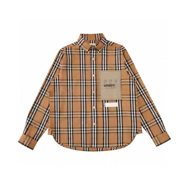 Classic Plaid Shirt Designer Shirts Men Women Striped Cardigan Coat Loose Lapel Jacket Casual Long Sleeved Shirt, Khaki
Classic Plaid Shirt Designer Shirts Men Women Striped Cardigan Coat Loose Lapel Jacket Casual Long Sleeved Shirt, Khaki