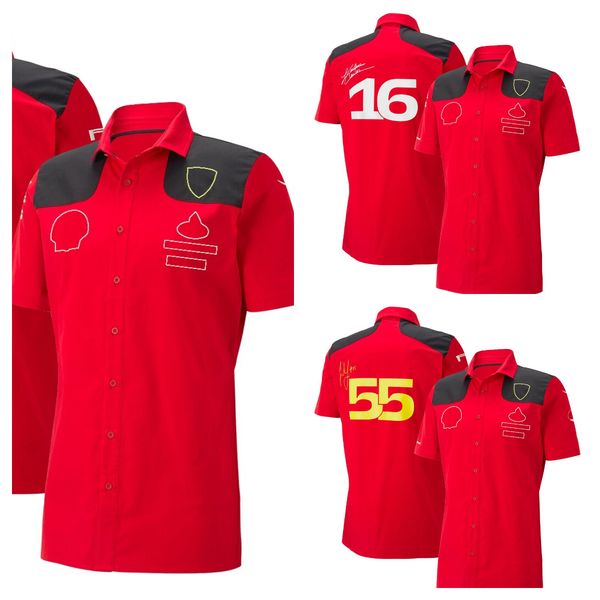2023 f1 formula one team shirt red racing dress short sleeve lapel shirt men's customization in new season
2023 f1 formula one team shirt red racing dress short sleeve lapel shirt men's customization in new season