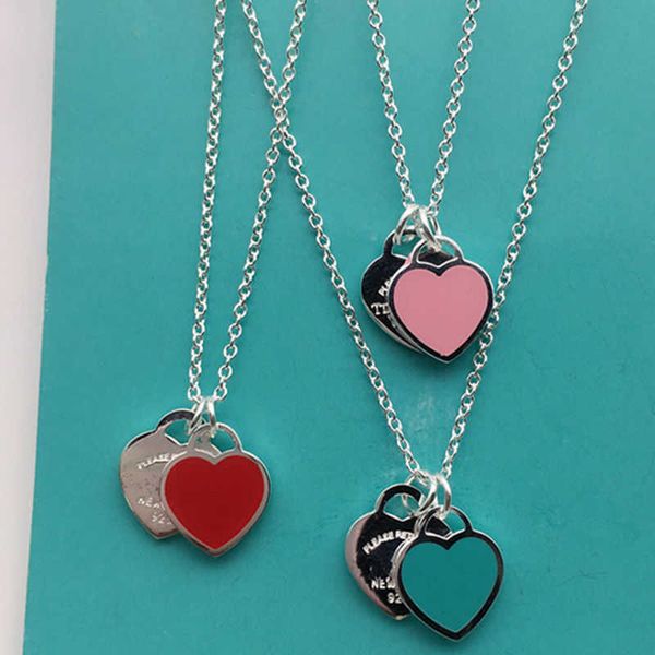 s925 sterling silver love necklace blue red pink enamel double heart-shaped clavicle necklace for girlfriend heart-shaped necklace
s925 sterling silver love necklace blue red pink enamel double heart-shaped clavicle necklace for girlfriend heart-shaped necklace