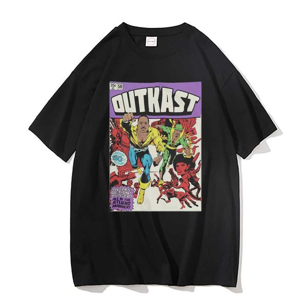 men's t-shirts outkast inspired comic book rap graphic print tshirt men women vintage tshirt men's cotton oversized tee man hiphop, White;black
men's t-shirts outkast inspired comic book rap graphic print tshirt men women vintage tshirt men's cotton oversized tee man hiphop, White;black
