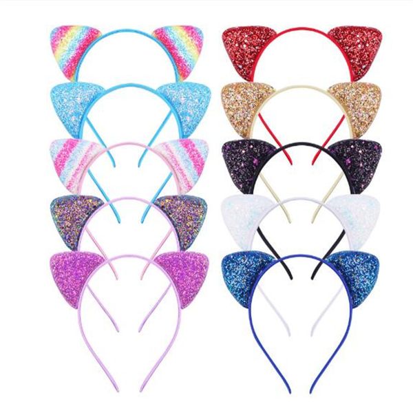 new children's sequin explosion headbands cartoon sweet headband customized starfish shell scale sequin cat ear headwear ab1087, Silver
new children's sequin explosion headbands cartoon sweet headband customized starfish shell scale sequin cat ear headwear ab1087, Silver