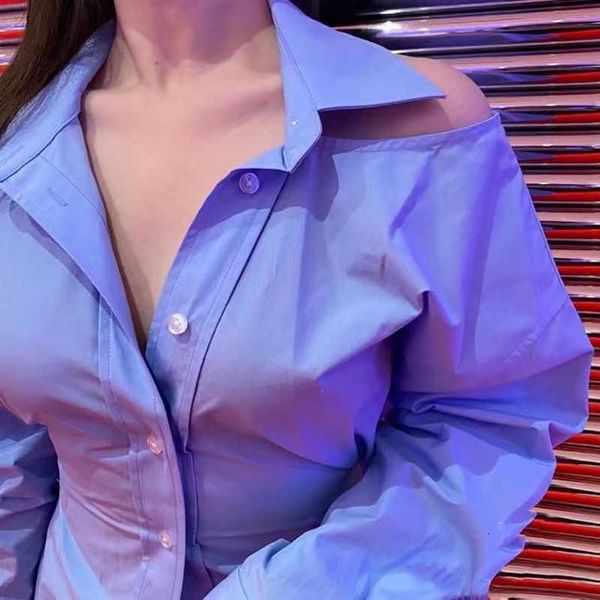 2023 spring new hollow neckline cotton long sleeved off shoulder irregular slim fitting women's fashion 2202 shirt, White
2023 spring new hollow neckline cotton long sleeved off shoulder irregular slim fitting women's fashion 2202 shirt, White