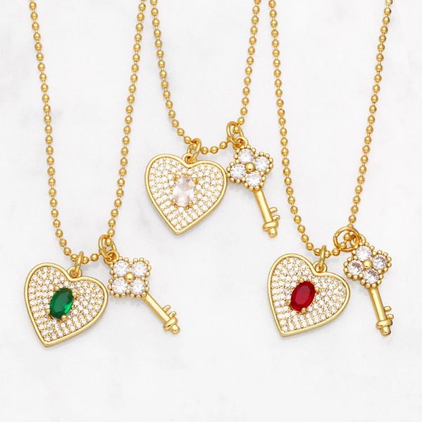 womens diamond love necklace designer jewelry viking key heart necklaces creative double pendant chain angel lock tennis chains for men char, Silver
womens diamond love necklace designer jewelry viking key heart necklaces creative double pendant chain angel lock tennis chains for men char, Silver