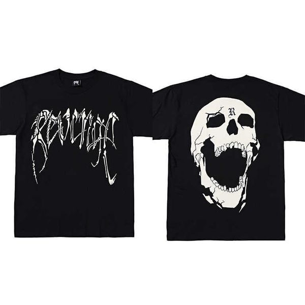 men's t-shirts revenge tshirt streetwear heaven painting skeleton skull flame hip hop oversized chief keef t shirt men vintage rap tees, White;black
men's t-shirts revenge tshirt streetwear heaven painting skeleton skull flame hip hop oversized chief keef t shirt men vintage rap tees, White;black