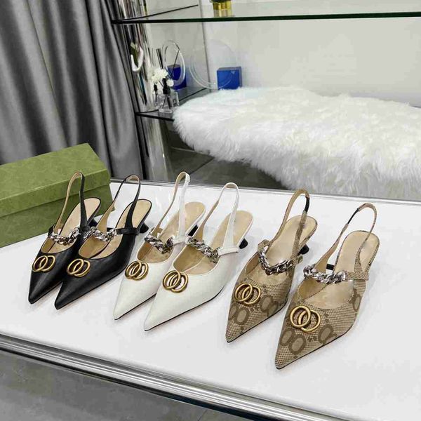 sandals new women metal chain pointed mid heel fine heel sandals slippers back trip strap spring summer sheet double metal luxury leather fa, Black
sandals new women metal chain pointed mid heel fine heel sandals slippers back trip strap spring summer sheet double metal luxury leather fa, Black