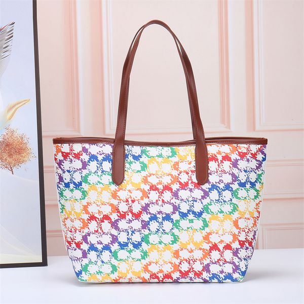 fashion womens reversible city totes bags canvas designer tote handbags willow 24 28 rainbow flower letter printing
fashion womens reversible city totes bags canvas designer tote handbags willow 24 28 rainbow flower letter printing