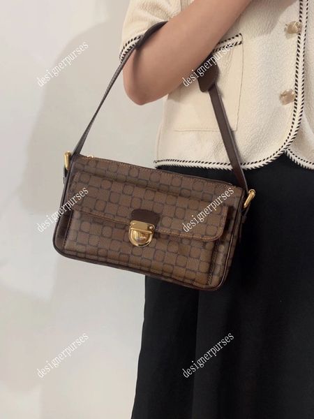 tz classic brown flower check pattern underarm bag vintage style shoulder bag fashion small flap zipper closure handbags women daily commuti
tz classic brown flower check pattern underarm bag vintage style shoulder bag fashion small flap zipper closure handbags women daily commuti