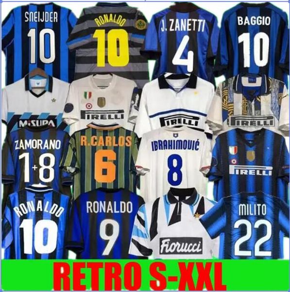 2009 finals milito sneijder zanetti milan retro soccer jersey eto'o football 97 98 99 01 02 03 djorkaeff baggio adriano 10 11 07 08 09, Black;yellow
2009 finals milito sneijder zanetti milan retro soccer jersey eto'o football 97 98 99 01 02 03 djorkaeff baggio adriano 10 11 07 08 09, Black;yellow