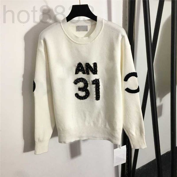 women's knits & tees designer brand crew neck sweater with letters beads milan runway crop shirt clothing high end dged, White
women's knits & tees designer brand crew neck sweater with letters beads milan runway crop shirt clothing high end dged, White