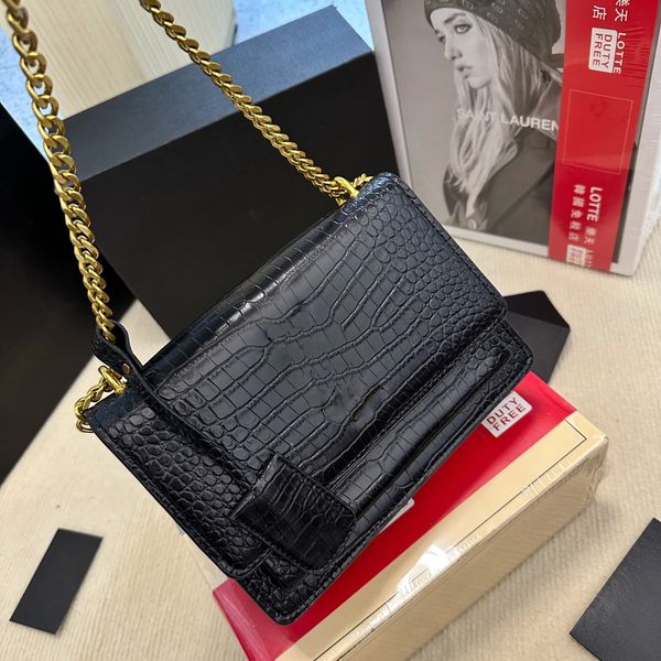 women sunset shoulder bags yslity designer bags luxury crossbody chain bag leather woman purse flap crocodile alligator pattern gold silver
women sunset shoulder bags yslity designer bags luxury crossbody chain bag leather woman purse flap crocodile alligator pattern gold silver