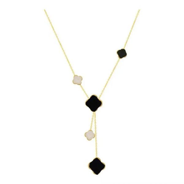 designer high-quality necklace jewelry pendant mother of pearl red black double-sided necklace gold chain women's gift, Silver
designer high-quality necklace jewelry pendant mother of pearl red black double-sided necklace gold chain women's gift, Silver