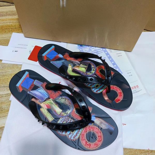 men's and women's same flip-flop op55 pattern three-dimensional print fashion casual beach shoes soft light slippers, Black
men's and women's same flip-flop op55 pattern three-dimensional print fashion casual beach shoes soft light slippers, Black