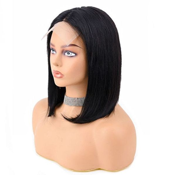 bob wigs for women natural straight human hair wigs with front lace full, Black;brown
bob wigs for women natural straight human hair wigs with front lace full, Black;brown