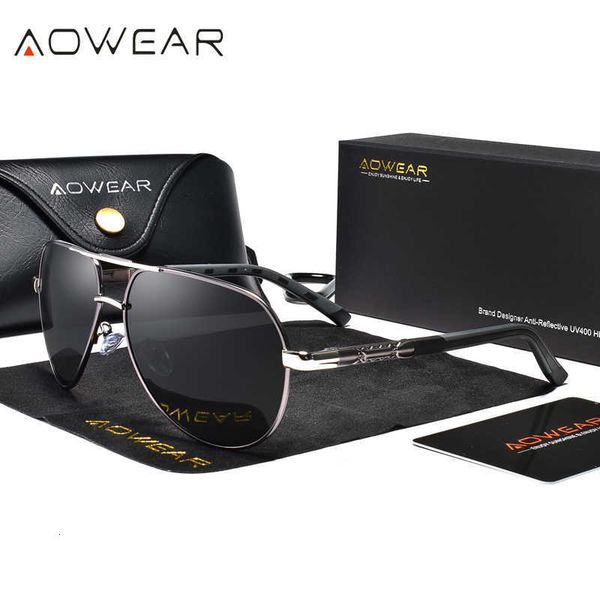 aowear mens classic aviation sunglasses men polarized aluminum retro sun glasses male brand designer driving mirror, White;black
aowear mens classic aviation sunglasses men polarized aluminum retro sun glasses male brand designer driving mirror, White;black