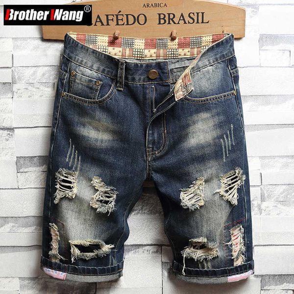 men's shorts men's ripped short jeans 2022 summer new fashion streetwear slim fit vintage denim shorts male brand clothing j230218, White;black
men's shorts men's ripped short jeans 2022 summer new fashion streetwear slim fit vintage denim shorts male brand clothing j230218, White;black