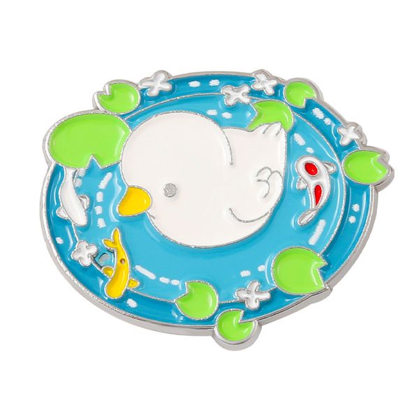 cartoon pond brooch silver plated little white duck and goldfish swim paint enamel lapel pins zinc alloy brooches for women badge fashion ac, Gray
cartoon pond brooch silver plated little white duck and goldfish swim paint enamel lapel pins zinc alloy brooches for women badge fashion ac, Gray