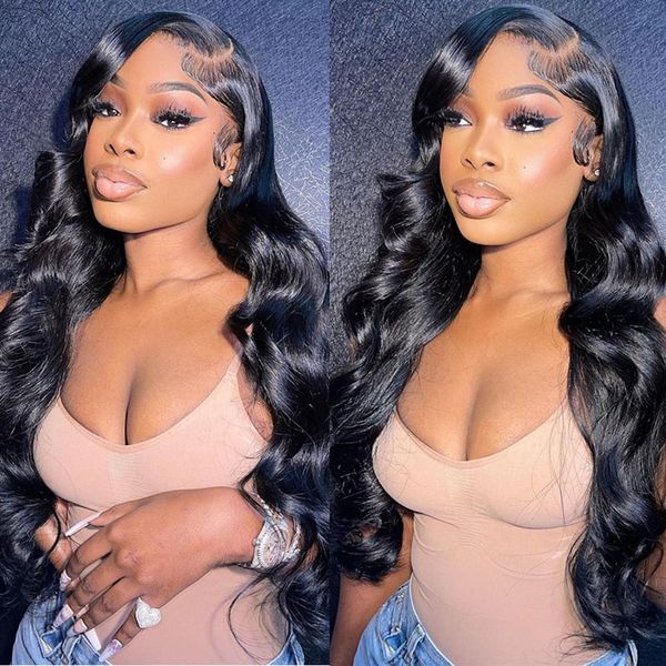 full lace wig human hair pre plucked body wave lace front wigs for women hd closure loose deep wave frontal wig, Black
full lace wig human hair pre plucked body wave lace front wigs for women hd closure loose deep wave frontal wig, Black