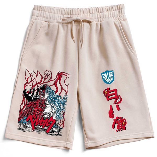 men's shorts anime print shorts man woman casual loose beach cotton short pants j230420, White;black
men's shorts anime print shorts man woman casual loose beach cotton short pants j230420, White;black