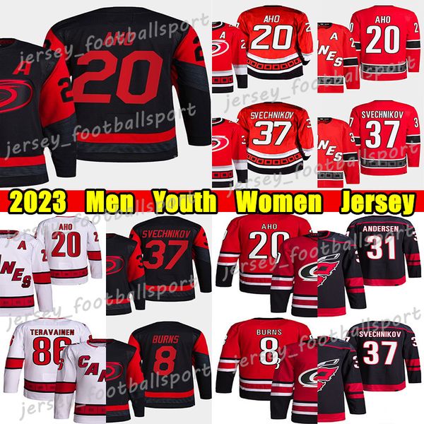 #20 sebastian aho reverse retro hockey jersey #8 brent burns #37 andrei svechnikov teuvo teravainen frederik andersen martin necas staal max, Black;red
#20 sebastian aho reverse retro hockey jersey #8 brent burns #37 andrei svechnikov teuvo teravainen frederik andersen martin necas staal max, Black;red