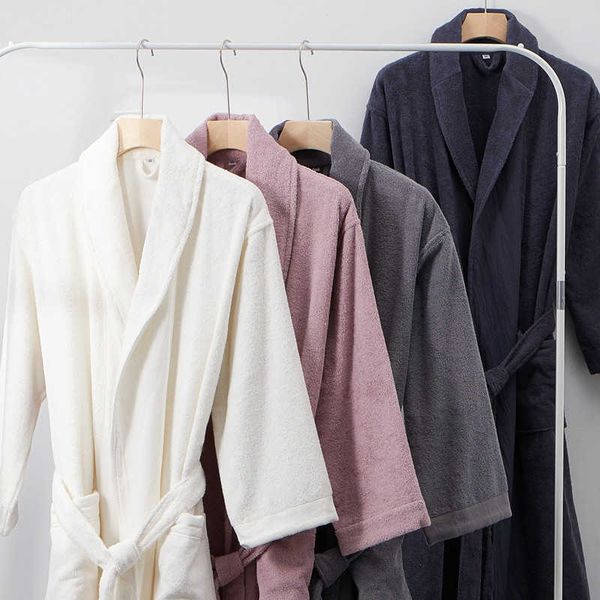 nightgown japanese style good l cotton bathrobe towel material autumn and winter long thickened men's women's lovers
nightgown japanese style good l cotton bathrobe towel material autumn and winter long thickened men's women's lovers