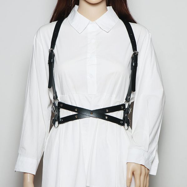 suspenders punk tactical techwer leather shirt holder women harajuku fashion braces goth lolita chest strap tirantes 230217, Black;white
suspenders punk tactical techwer leather shirt holder women harajuku fashion braces goth lolita chest strap tirantes 230217, Black;white