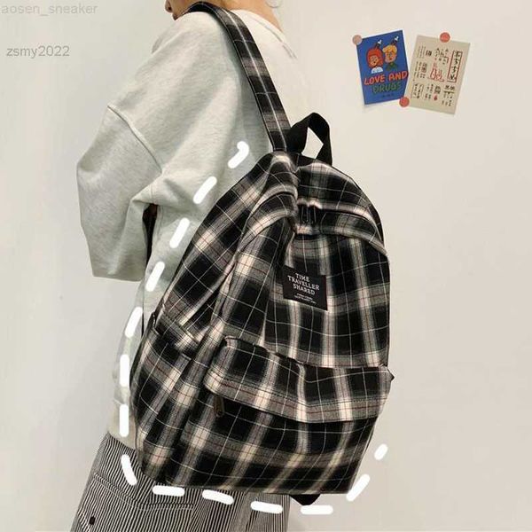 fashion plaid canvas women's backpack student backpacks teenage girl school bags large capacity waterproof travel rucksack
fashion plaid canvas women's backpack student backpacks teenage girl school bags large capacity waterproof travel rucksack