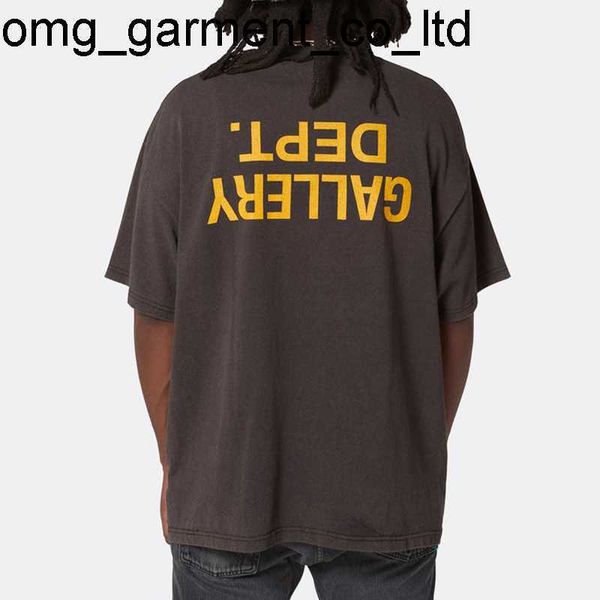 new designer inverted print short sleeve men's women's galery dept t-shirt summer loose lovers' fashion brand tee, White;black 
new designer inverted print short sleeve men's women's galery dept t-shirt summer loose lovers' fashion brand tee, White;black