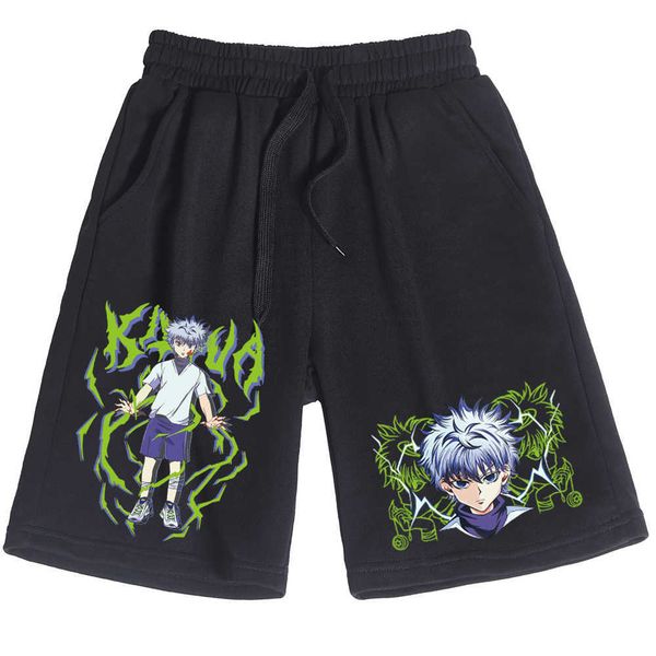 men's shorts anime print killua shorts man woman casual loose beach cotton short pants j230218, White;black
men's shorts anime print killua shorts man woman casual loose beach cotton short pants j230218, White;black