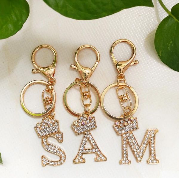 fashion full rhinestone crown 26 english letter keychain for women a-z initials keyring bag ornaments car key holder accessories, Silver
fashion full rhinestone crown 26 english letter keychain for women a-z initials keyring bag ornaments car key holder accessories, Silver
