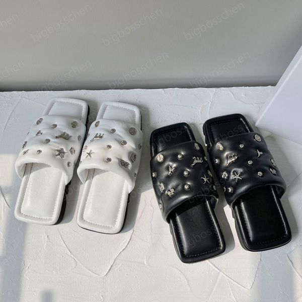 designer slippers ladies toga fashion thick bottom studded sandals luxury personality avant-garde gothic wind leather metal buckle outdoor b, Black
designer slippers ladies toga fashion thick bottom studded sandals luxury personality avant-garde gothic wind leather metal buckle outdoor b, Black
