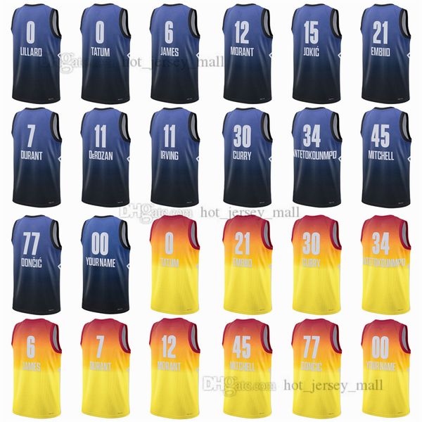 2023 all-star basketball jerseys lillard tatum james durant derozan irving morant jokic embiid curry antetokounmpo mitchell doncic custom ne, Black;red
2023 all-star basketball jerseys lillard tatum james durant derozan irving morant jokic embiid curry antetokounmpo mitchell doncic custom ne, Black;red
