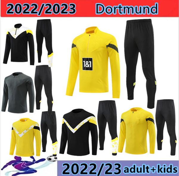 22/23 tracksuits soccer sets bellingham hummels brandt men and kids futbol de football training suit jogging chandal haaland dortmund soccer, Black
22/23 tracksuits soccer sets bellingham hummels brandt men and kids futbol de football training suit jogging chandal haaland dortmund soccer, Black