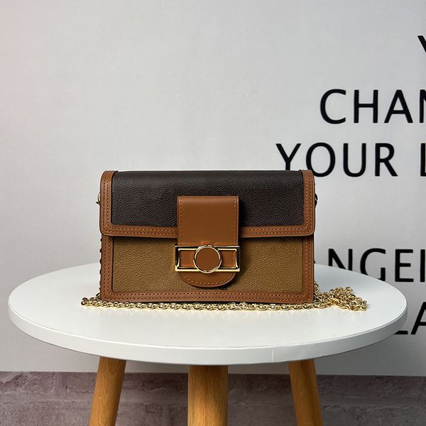 shoulder bags 1:1 quality designer shoulder bag 18.5cm dauphine luxurious chain bag m68746 with box ml026