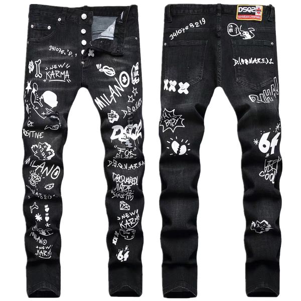 dsq jeanseuropean men jeans hole light blue italian brand streetwear trousers streetwear denim skinny slim straight leg jeans 100% cotton ds
dsq jeanseuropean men jeans hole light blue italian brand streetwear trousers streetwear denim skinny slim straight leg jeans 100% cotton ds