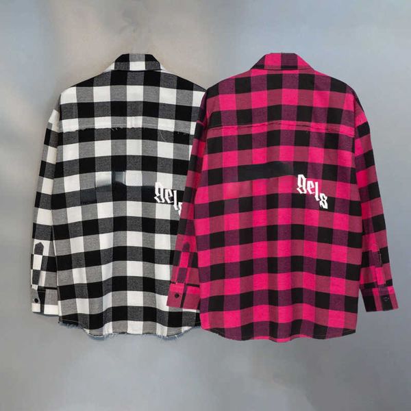 fashion casual shirt men women long-sleeved shirts designer shirt lapel lattice thin jacket palm letter print cardigan coat, White;black
fashion casual shirt men women long-sleeved shirts designer shirt lapel lattice thin jacket palm letter print cardigan coat, White;black