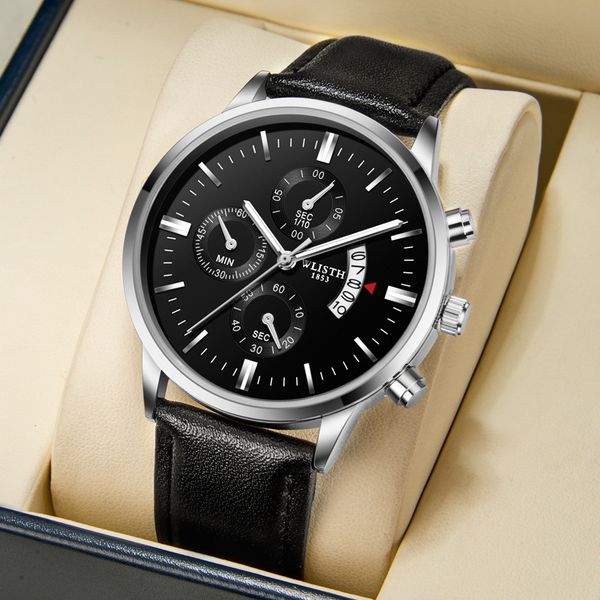 new mens watches quartz movement pilot watch all dial work chronometre wristwatch leather strap stainless steel case waterproof clock montre, Slivery;golden
new mens watches quartz movement pilot watch all dial work chronometre wristwatch leather strap stainless steel case waterproof clock montre, Slivery;golden