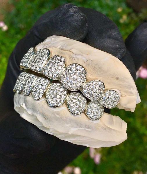 buss down hip hop teeth grillz bottom set iced out grillz dental moissanite diamond vampire custom gold plated grillz, Silver
buss down hip hop teeth grillz bottom set iced out grillz dental moissanite diamond vampire custom gold plated grillz, Silver