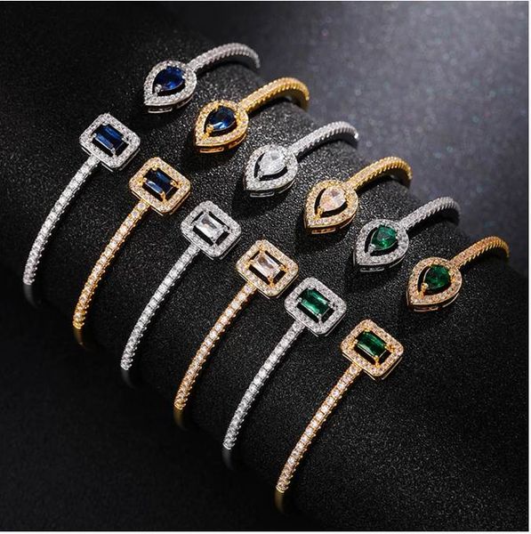 luxury green/white/blue cubic zirconia cuff bracelet bangle for women good quality female hand jewelry
luxury green/white/blue cubic zirconia cuff bracelet bangle for women good quality female hand jewelry