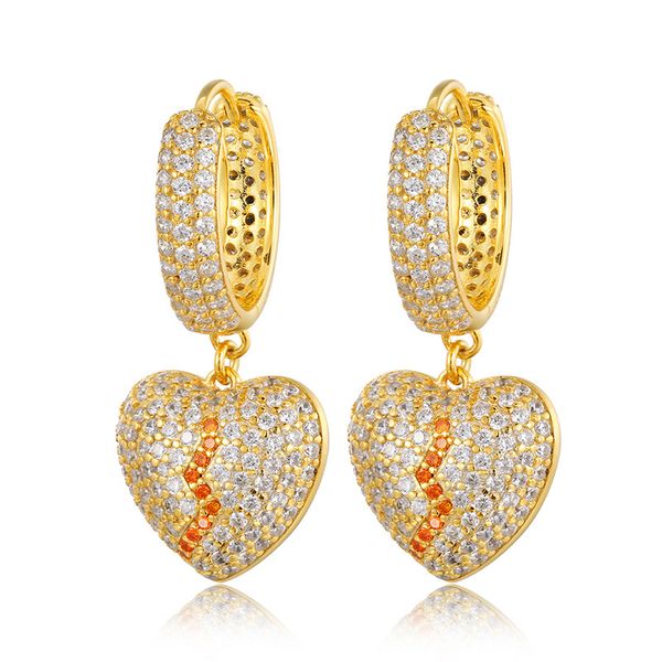 men women earrings studs anti-allergic 925 sterling silver gold plated bling cz heart hoops earrings nice jewelry gift, Golden;silver
men women earrings studs anti-allergic 925 sterling silver gold plated bling cz heart hoops earrings nice jewelry gift, Golden;silver
