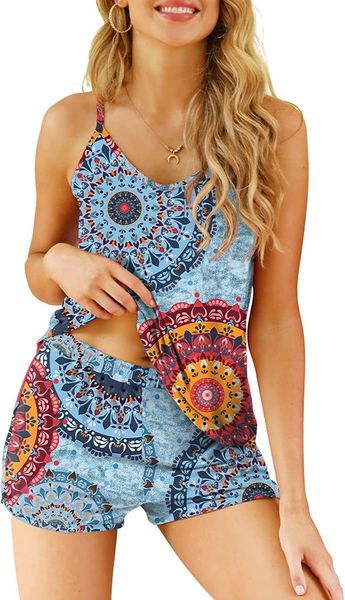 pokwai womens pajama sets shorts summer soft comfy cami pjs set sleepwear, Red;black
pokwai womens pajama sets shorts summer soft comfy cami pjs set sleepwear, Red;black