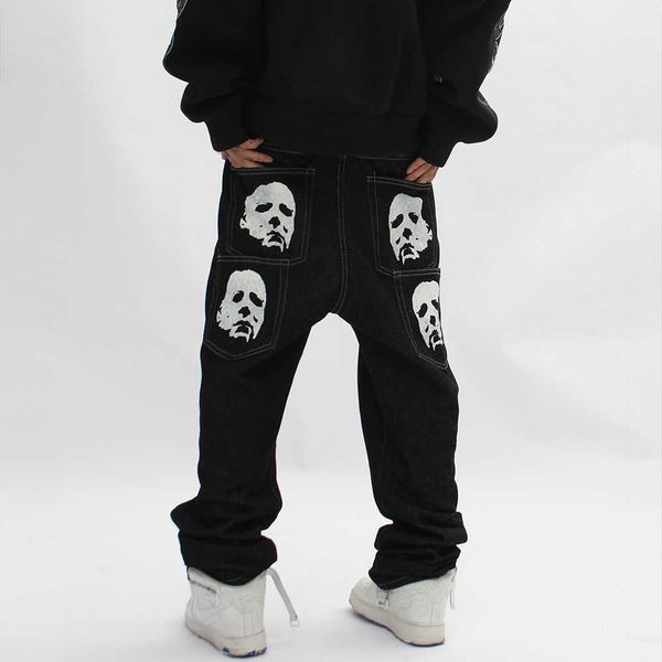 men's jeans michael myers baggy man trendyol men skeleton pants y2k print hip hop oversize vintage streetwear wide leg widthl5h9, Blue
men's jeans michael myers baggy man trendyol men skeleton pants y2k print hip hop oversize vintage streetwear wide leg widthl5h9, Blue