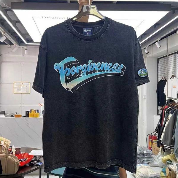 men's shorts 2023 xia xinpin chao brand high street retro washing water worn gradient letter printing shortsleeved tshirt j230219, White;black
men's shorts 2023 xia xinpin chao brand high street retro washing water worn gradient letter printing shortsleeved tshirt j230219, White;black